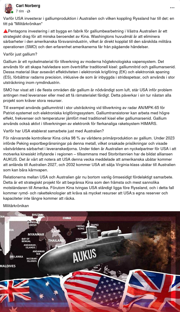 USA & Australiensk Galliumproduktion