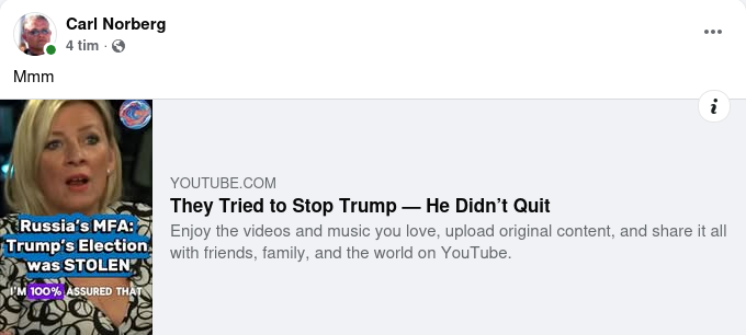 Zakharova Om Trump..