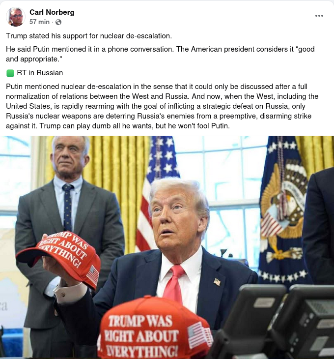 Kärnvapendeeskaleringspositiv Trump