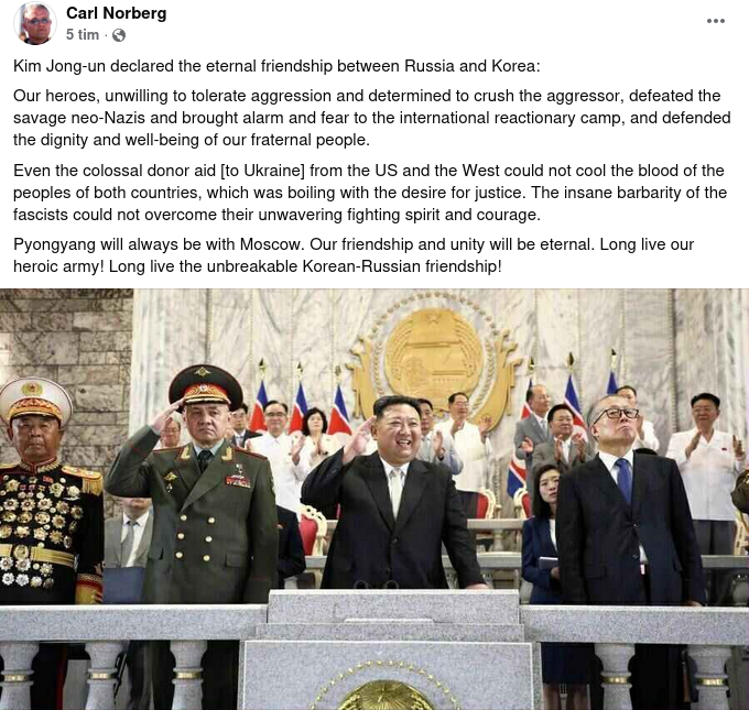 Evig Vänskap Mellan Ryssland & Korea