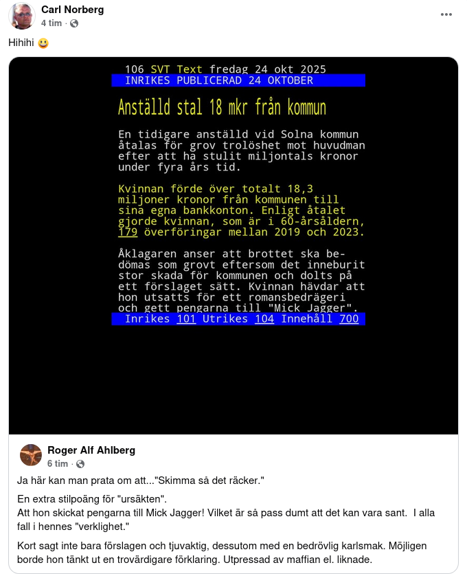 Miljonstjälande Kommunalanställd I Solna