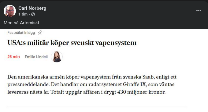 USA:s Militär Köper Radarsystemet Giraffe IX Från SAAB