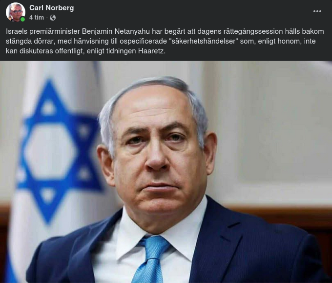 Netanyahu-Rättegångssession Bakom Stängda Dörrar