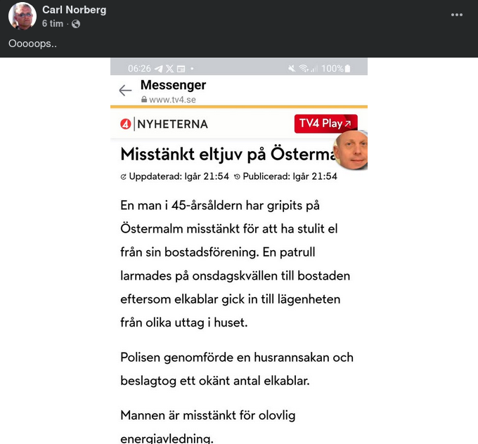 Eltjuv På Östermalm