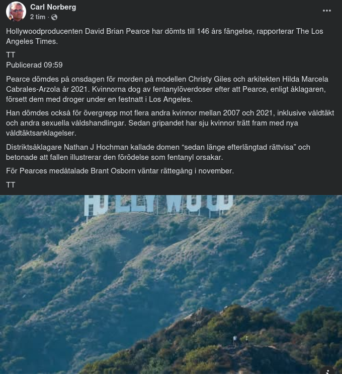 146 Års Fängelse För Hollywoodproducent