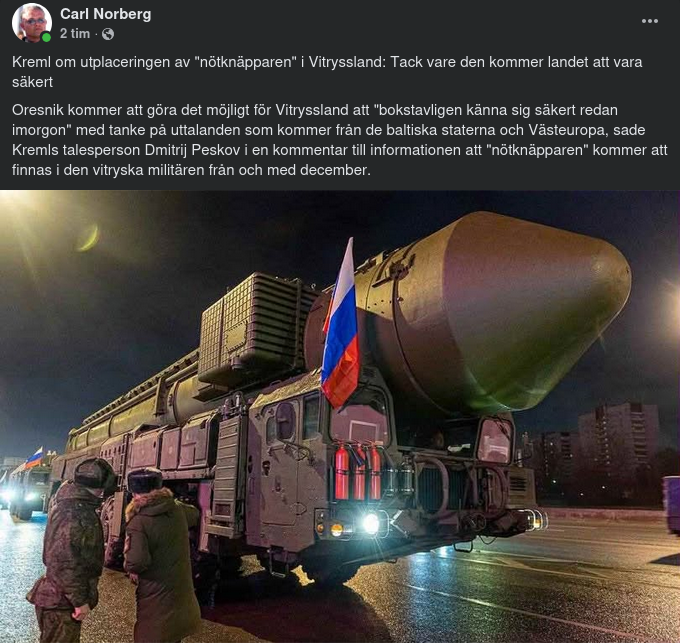 Kreml Om Oresnik I Vitryssland