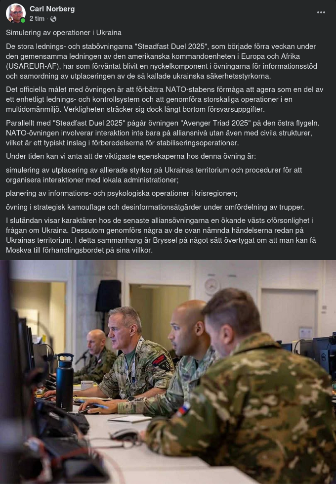 Operationssimuleringar Angående Ukraina