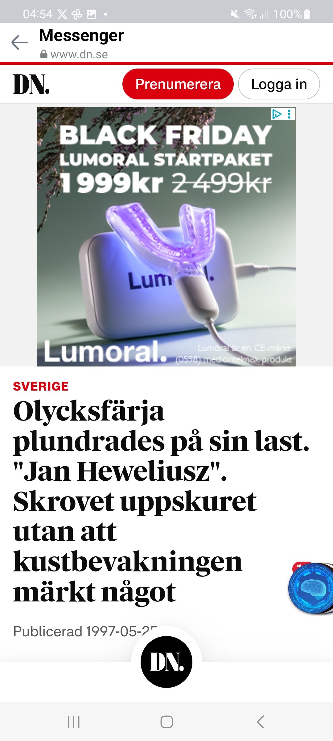 Jan Heweliusz Mörkad & Plundrad