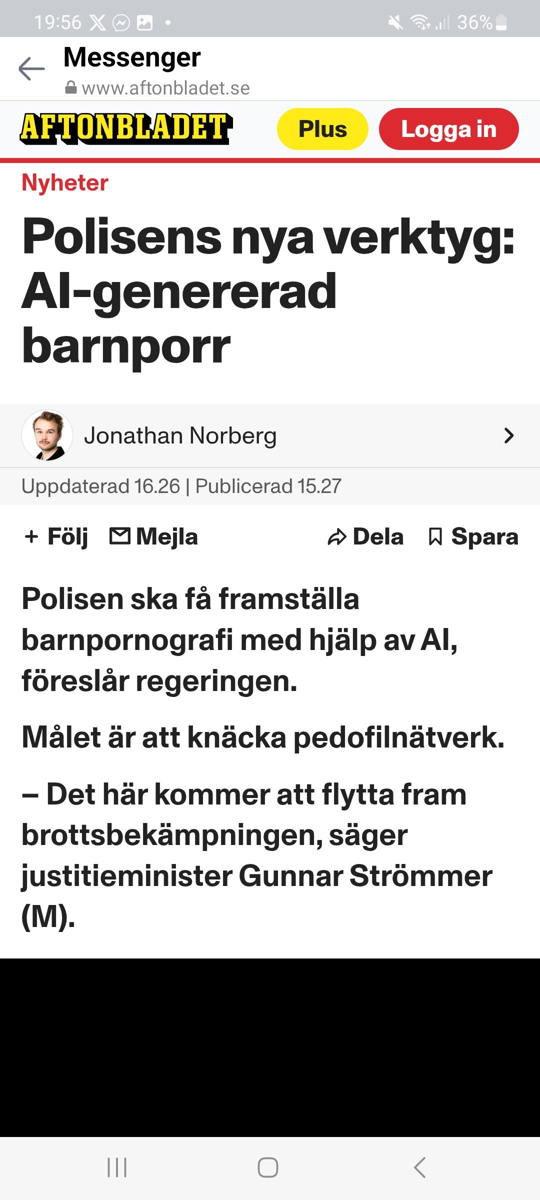AI-Genererad Barnporr Som Polisverktyg