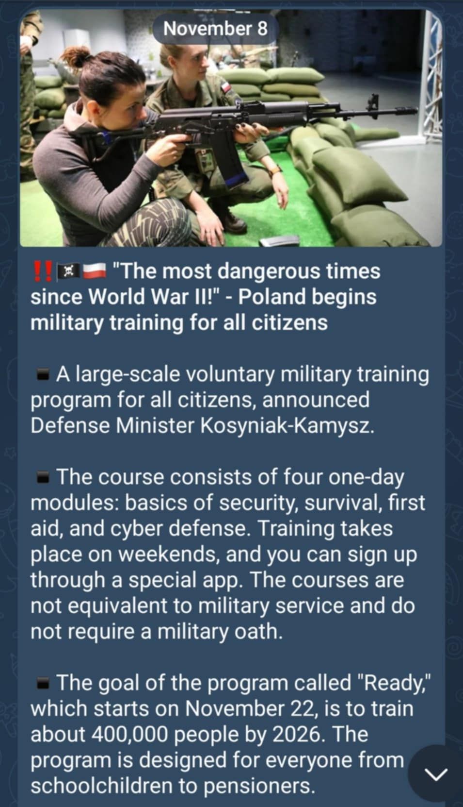 Polsk Medborgarmilitärutbildning