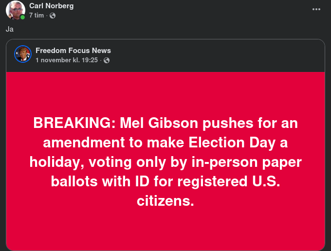 Röstningsomständigheter