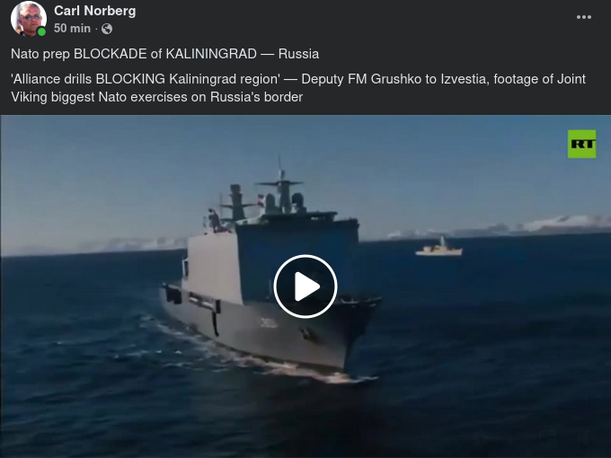 Kaliningradsblockeringsförberedande Nato