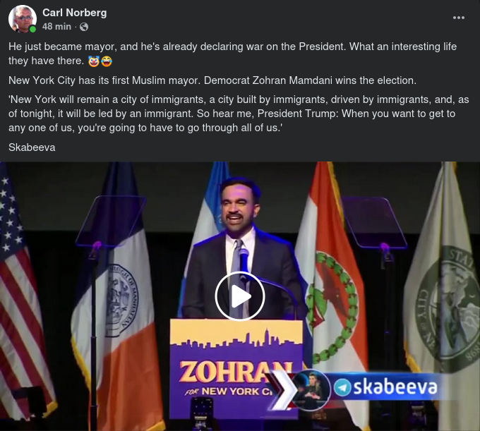 New Yorks Nya Borgmästare