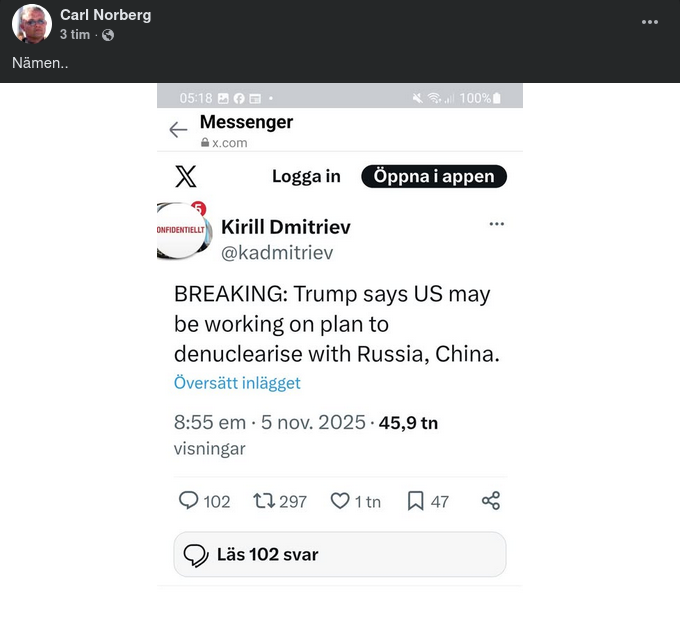 Plan För Kärnvapenminskning?..