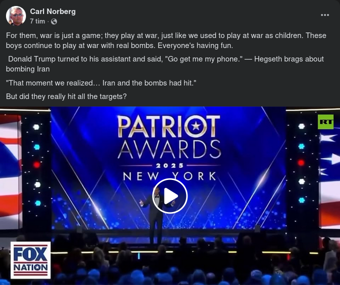 Krigsminister Hegseth