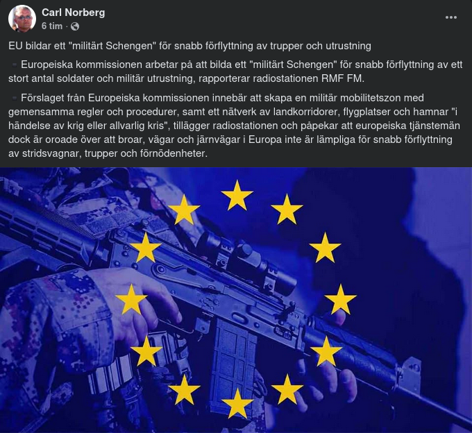 "Militärt Schengen" För Snabb Förflyttning