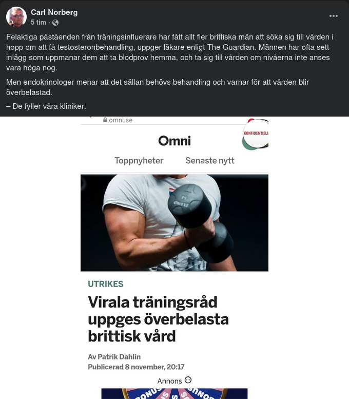 Engelskt Testosteron