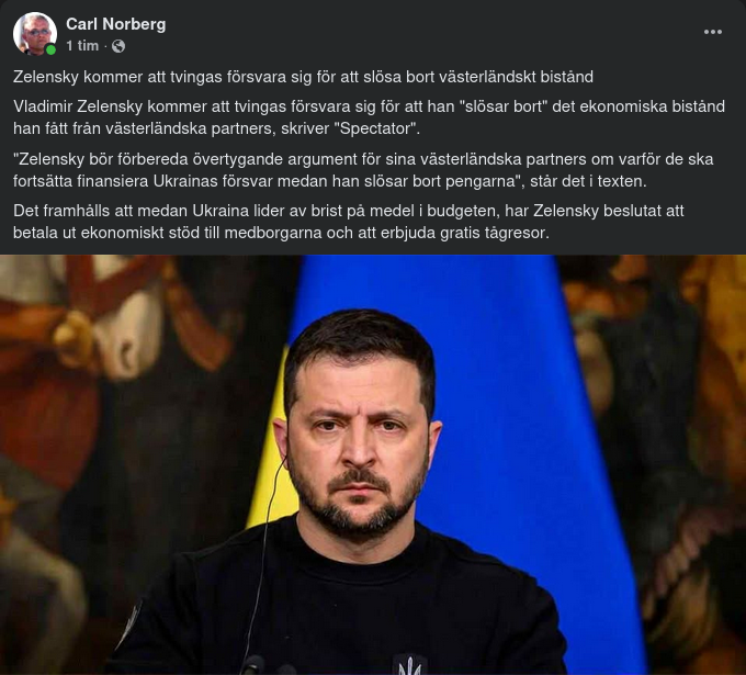 Slösaktig Zelensky