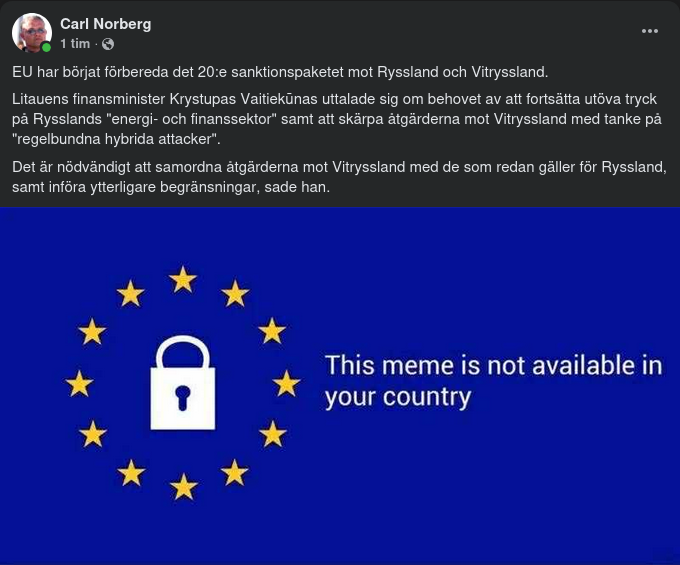 EU Förbereder Der 20:e Sanktionspaketet