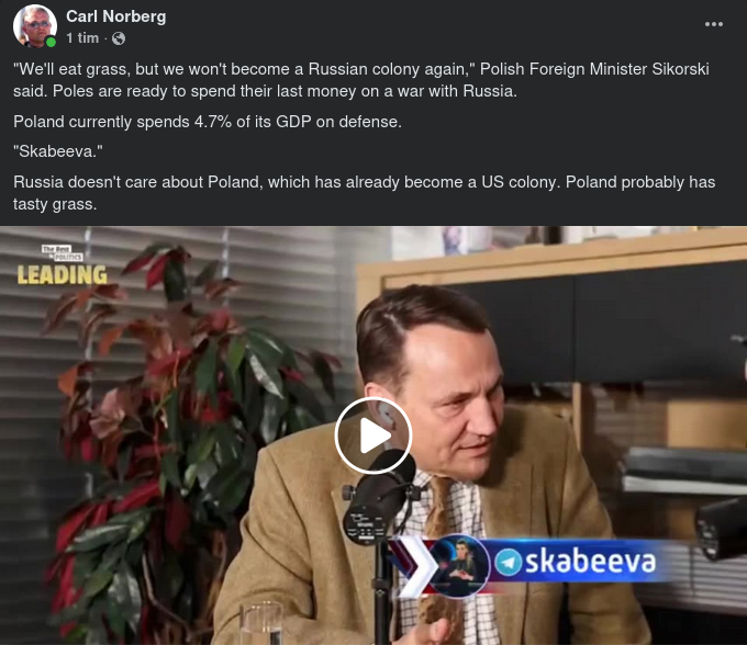 Hellre Gräsätare Än Rysk Koloni..