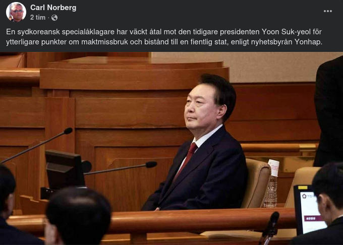 Åtal I Sydkorea Mot Tidigare President
