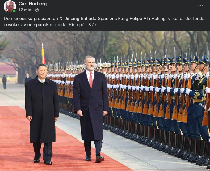 Spaniens Kung I Kina