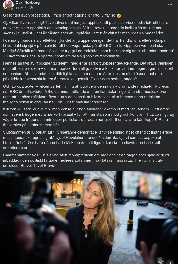 Större Problem Än BBC Med Lifvendahl