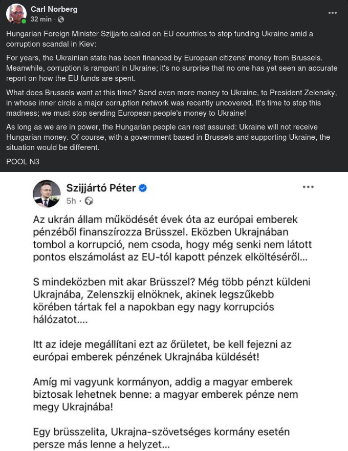 Inga Ungerska Pengar Till Ukraina