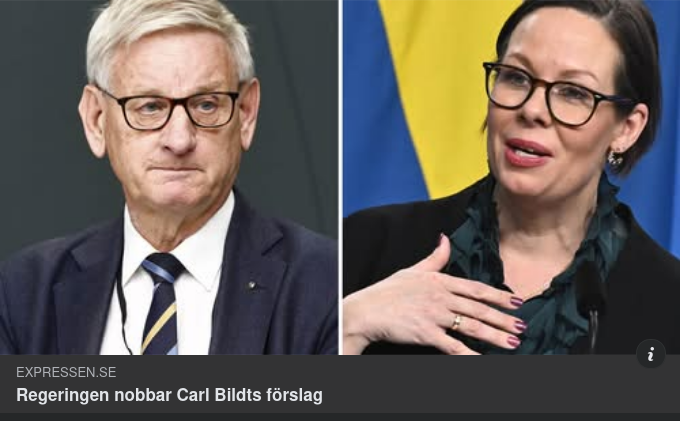 Regeringsnobbad Del Av Bildts Förslag