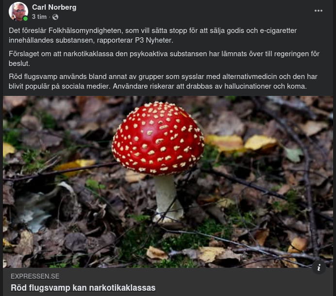 Folkhälsomyndigheten & Röd Flugsvamp