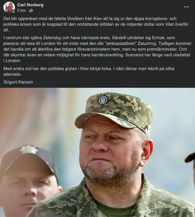 Zaluzhny På Väg Hem Från London?..