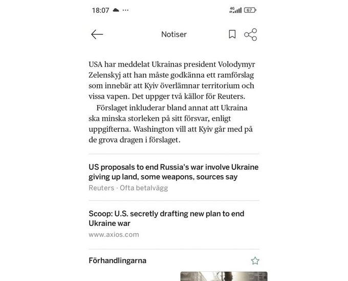 Fredsförslag För Ukraina