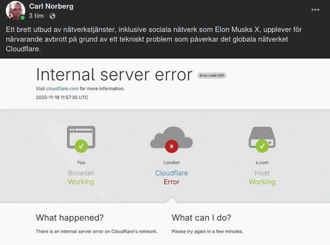 Tekniska Nätverksproblem