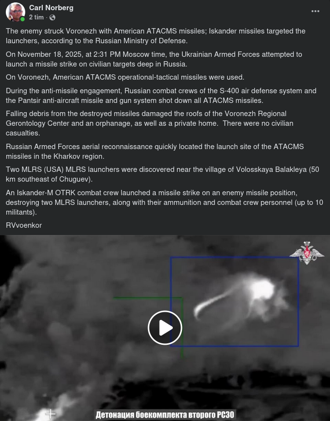 Nedskjutna Missiler & Eliminerade Avfyrningsplatser