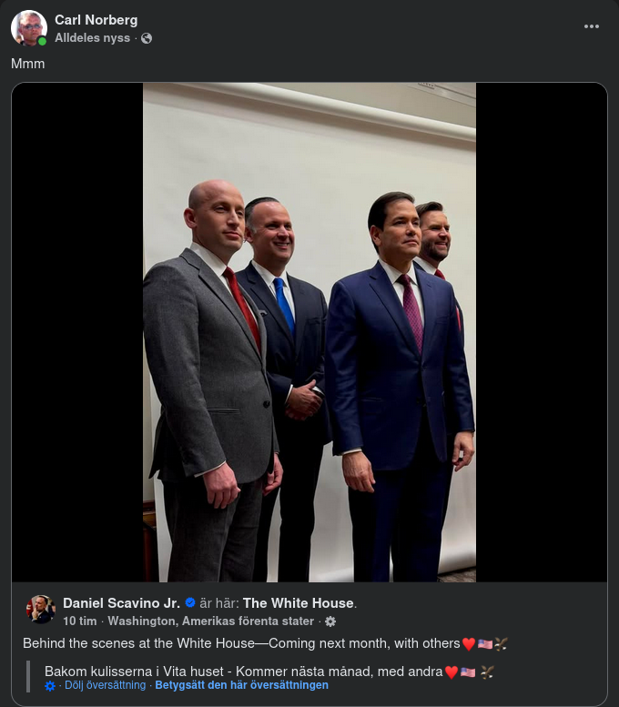 Med Scavino Bakom Kulisserna