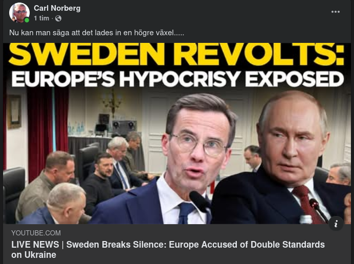 Svensk Revolt Mot Europeisk Dubbelstandard..