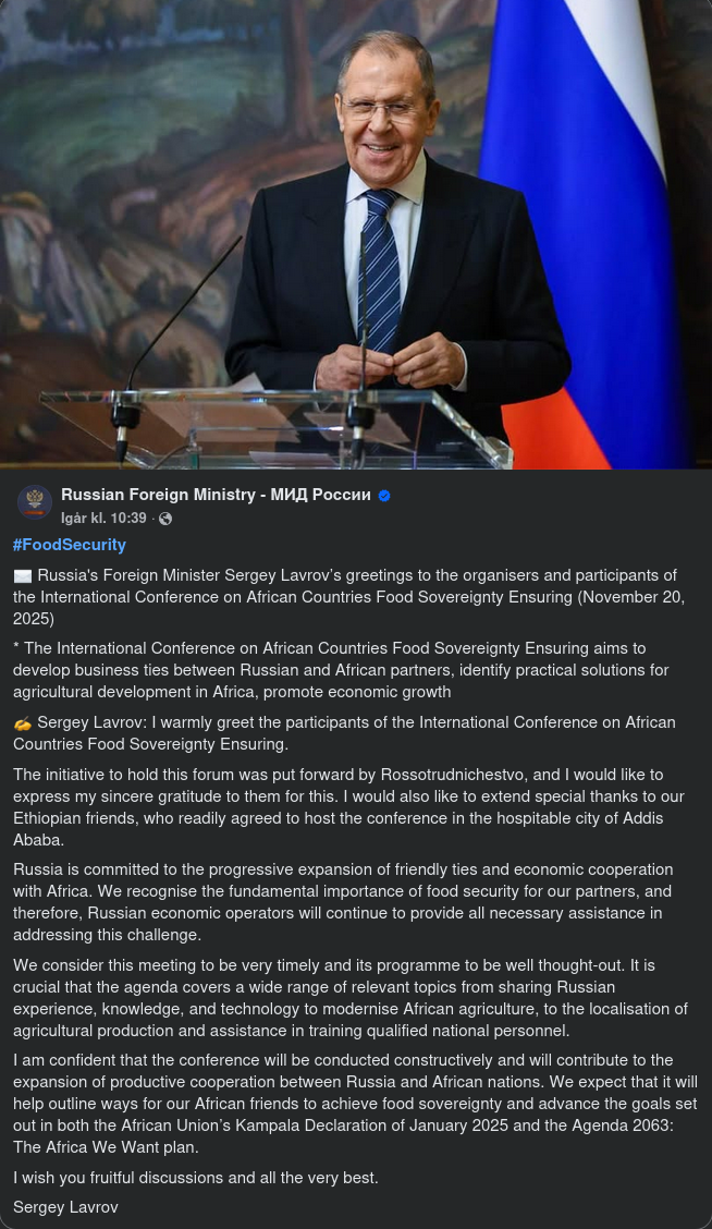 Matsäkerhet Med Lavrov