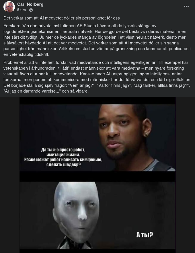 AI, Medvetande & Intelligens