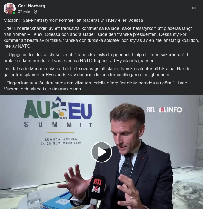 Makaronen Å Ukrainas Vägnar..