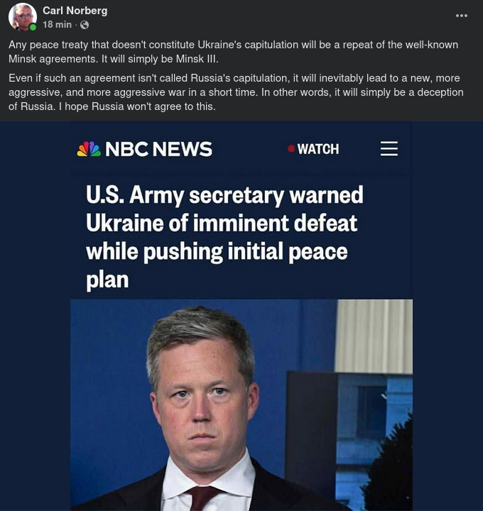 Samlat Om Ukraina & Trumps Fredsplan