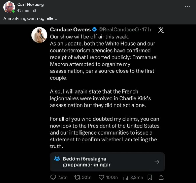 Candace Ställer In I Veckan