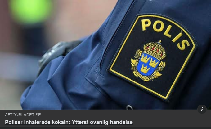 Ytterst Ovanligt Kokaininhalerande Poliser
