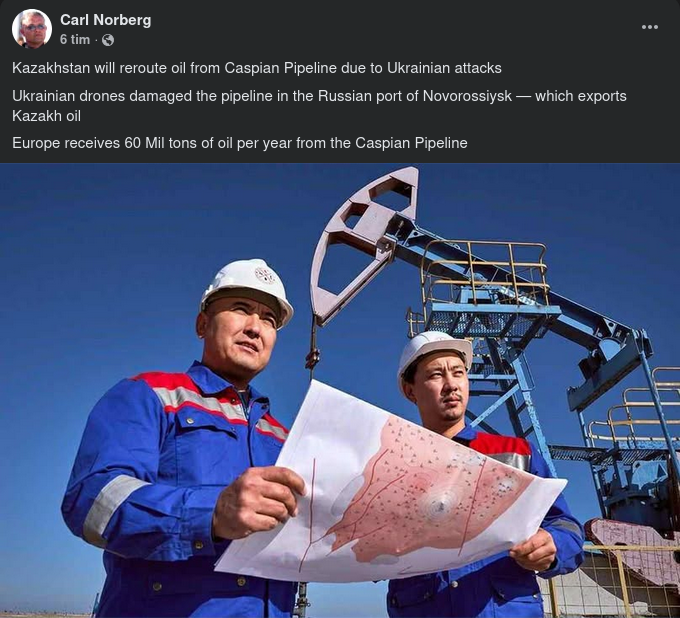 Kazakstan Omdirigerar Oljeflöde Efter Ukrainsk Drönarattck