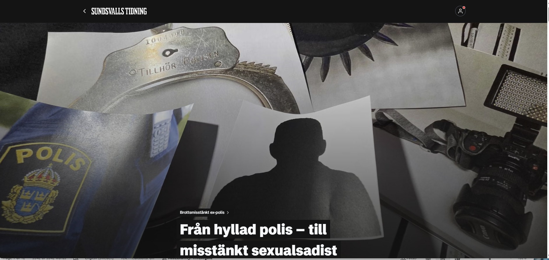 Hyllad Polis Misstänkt Sexualsadist
