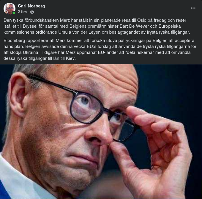 Merz Ändrar Resplaner