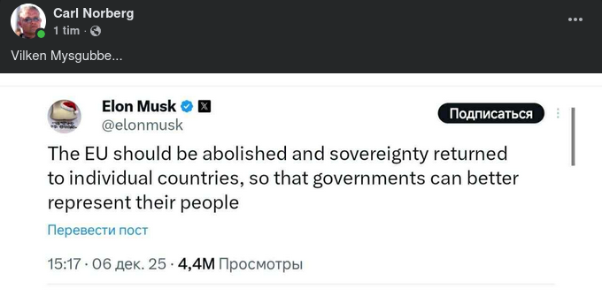 Musk Om EU