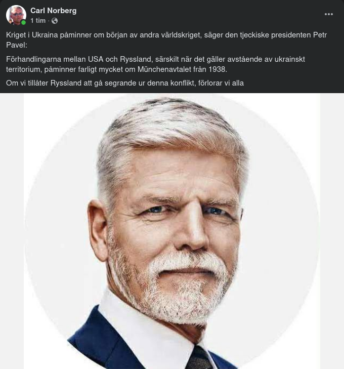 Vinnande Ryssland Detsamma Som Allmän Förlust Enligt Tjeckiens President