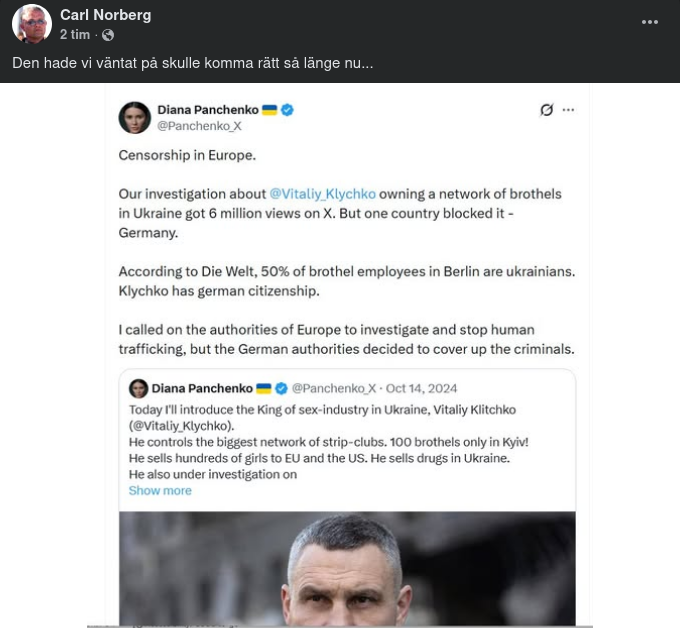 Klychko, Ukrainsk Bordellkedja & Tysk Censur