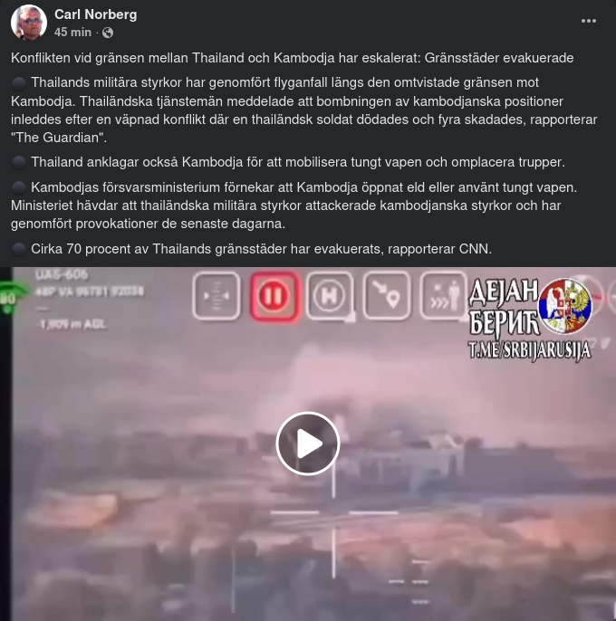 Eskalerad Gränskonflikt Mellan Thailand & Kambodja