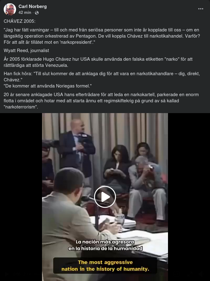 Chávez 2005 Om Narkopresidenter